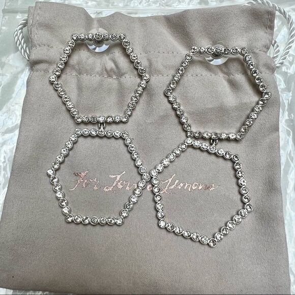 For Love & Lemons CELINE EARRINGS in Crystal Color - Picture 3 of 5